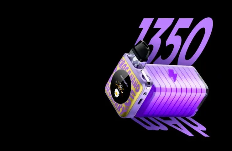 Vaporesso XROS 4 NANO – large battery capacity (1350mAh) for an MTL vape pod, ensuring long-lasting mouth to lung vape sessions.